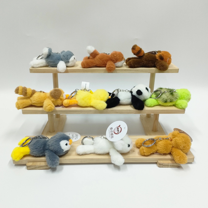 Λούτρινο κουκλάκι - Λαγουδάκι, κοντό γούνινο ύφασμα, γέμισμα PP βαμβάκι, για ηλικίες 7–14 ετών