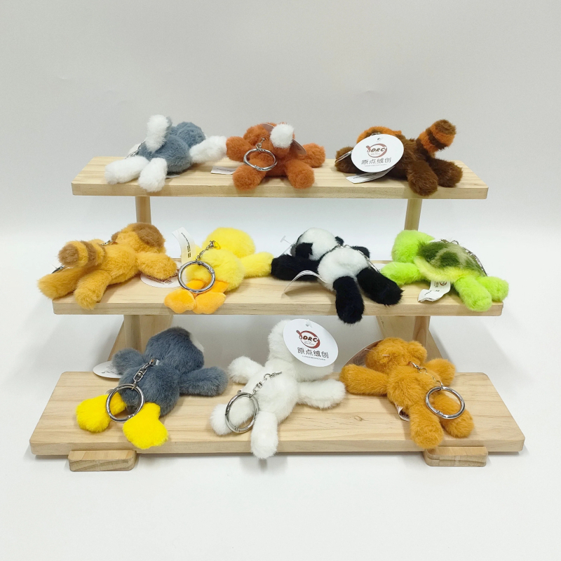 Λούτρινο κουκλάκι - Λαγουδάκι, κοντό γούνινο ύφασμα, γέμισμα PP βαμβάκι, για ηλικίες 7–14 ετών