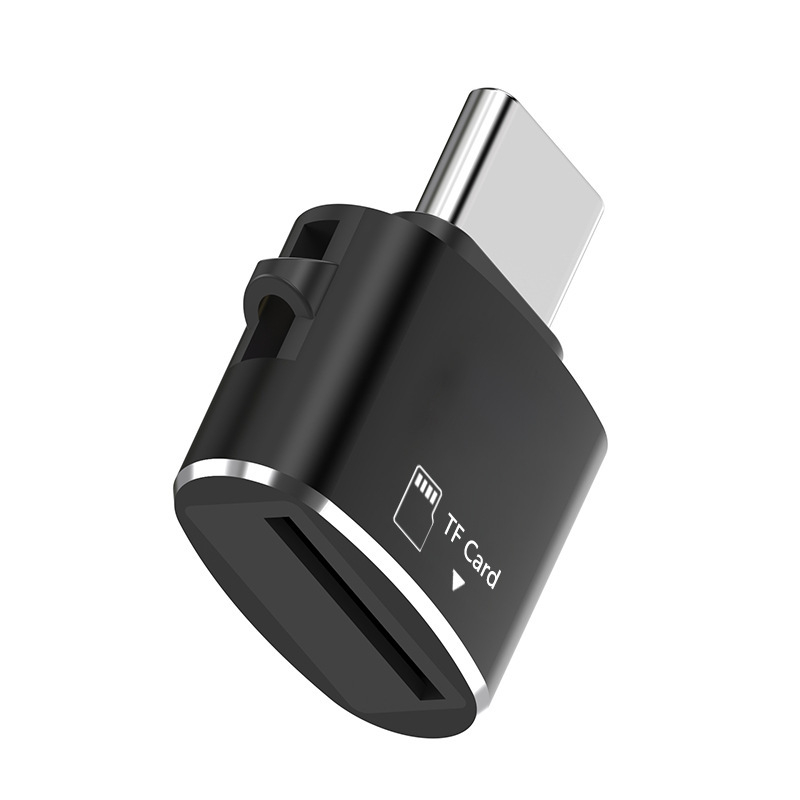 Cititor de carduri TF USB 2.0 Carcasă din aliaj de aluminiu, conexiune externă, suportă carduri TF, greutate 6 g