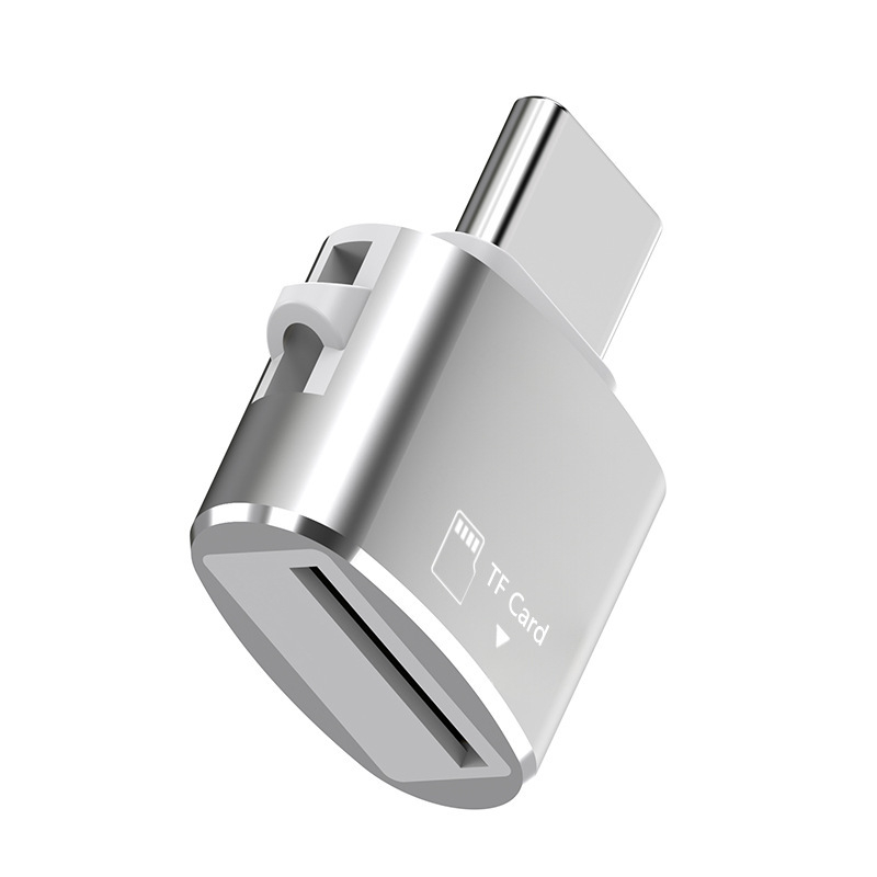 Cititor de carduri TF USB 2.0 Carcasă din aliaj de aluminiu, conexiune externă, suportă carduri TF, greutate 6 g