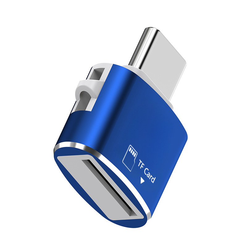 Cititor de carduri TF USB 2.0 Carcasă din aliaj de aluminiu, conexiune externă, suportă carduri TF, greutate 6 g