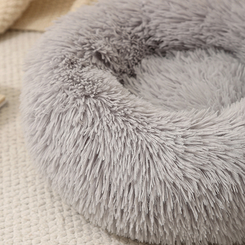 Кръгло плюшено кучешко гнездо, мие се, лесно монтиране, произведено в Zhejiang