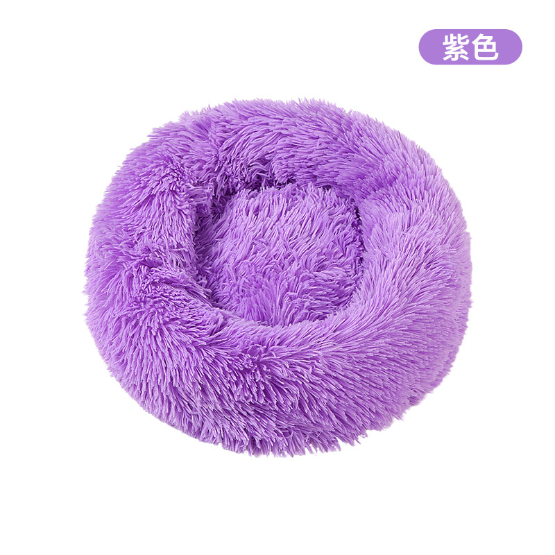 Кръгло плюшено кучешко гнездо, мие се, лесно монтиране, произведено в Zhejiang