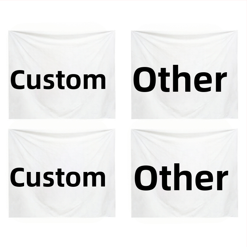 Правоъгълен гоблен за стена, от плюш и лен, машинно тъкане, модерен минималистичен стил