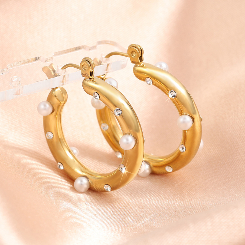 Медни обици със циркон и звезден мотив, луксозен стил, електроплатени, Jun zi, пролет 2025