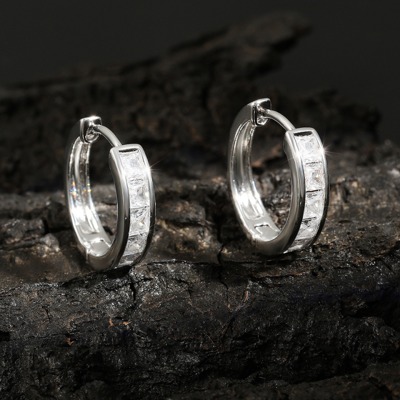 Медни обици със циркон и звезден мотив, луксозен стил, електроплатени, Jun zi, пролет 2025