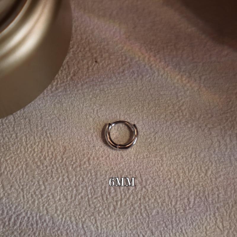 Ушна костна халка Jennie стил, супер мини, гладка повърхност, прост пръстен (Материал: Друго; Стил: Ниша; Година/Сезон: Друго)