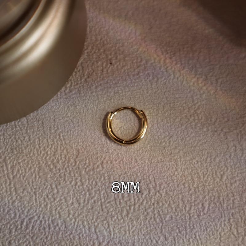 Ушна костна халка Jennie стил, супер мини, гладка повърхност, прост пръстен (Материал: Друго; Стил: Ниша; Година/Сезон: Друго)