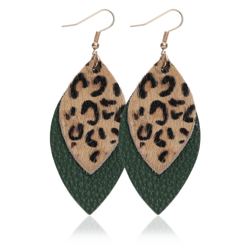 Cercei - Piele Cortex, formă picătură, primăvara 2023, stil lux ușor (Origine: Jinhua)