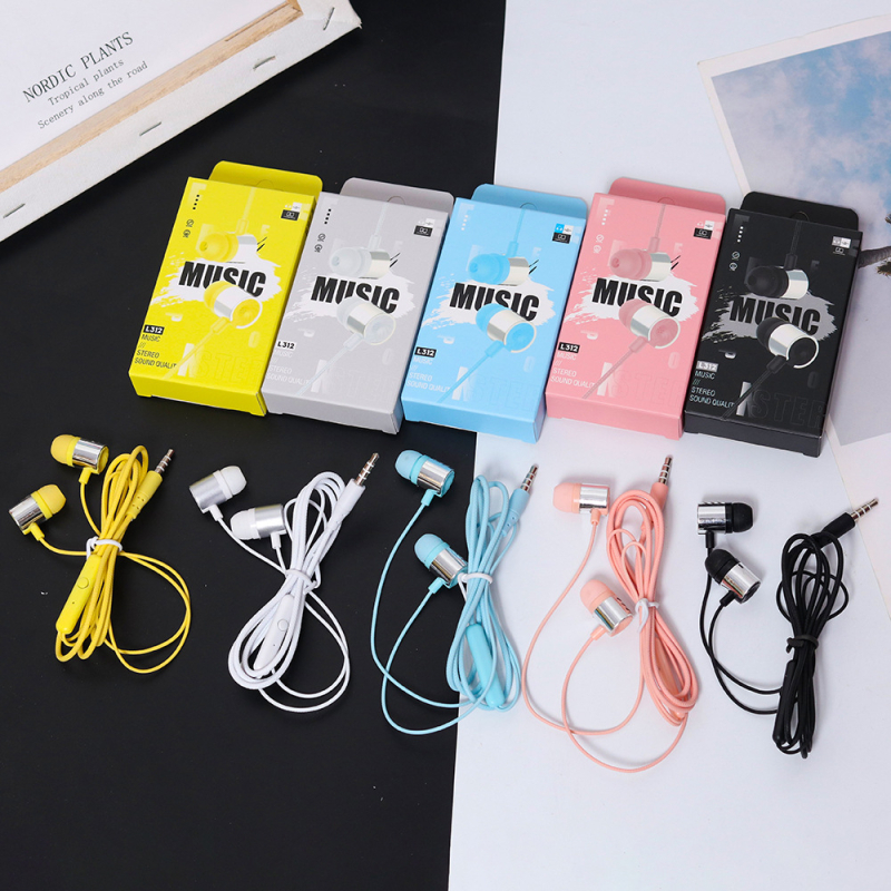 Vadu in-ear austiņas L312, 3.5 mm taislais spraudnis, 1.1 m kabelis, 16 Ω, 20–2000 Hz