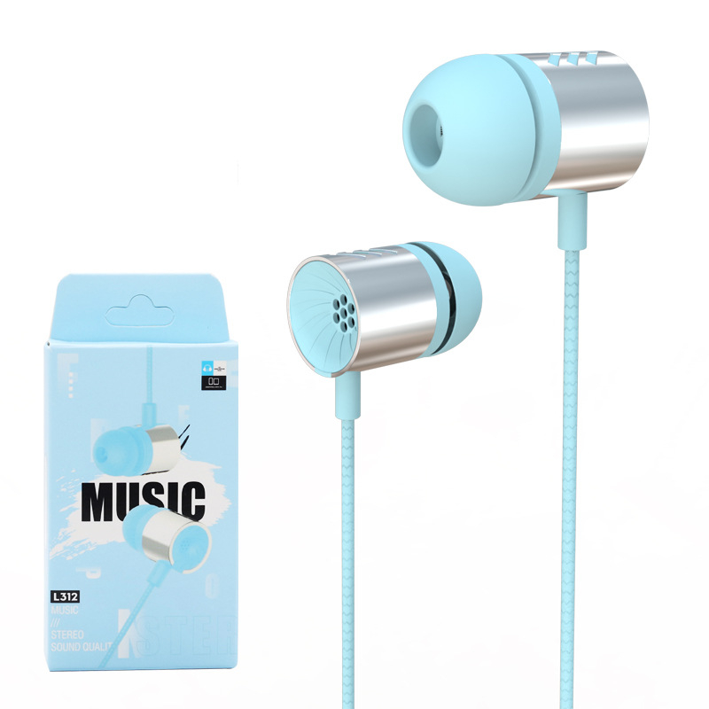 Vadu in-ear austiņas L312, 3.5 mm taislais spraudnis, 1.1 m kabelis, 16 Ω, 20–2000 Hz