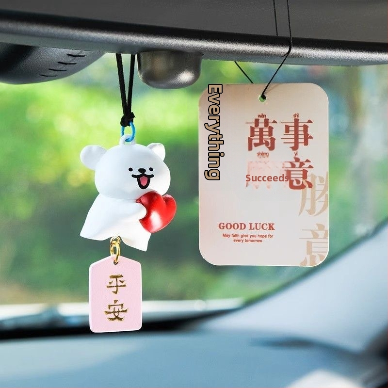 Line Puppy auto prívesok - plast, kreslený štýl, vnútorná dekorácia, ozdoby do auta