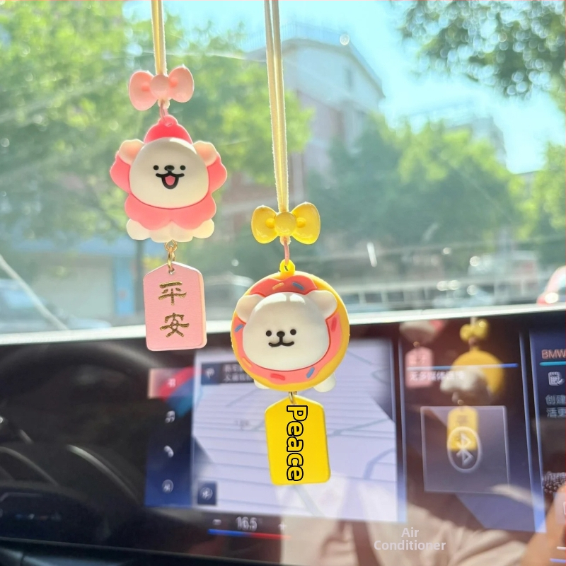 Line Puppy auto prívesok - plast, kreslený štýl, vnútorná dekorácia, ozdoby do auta