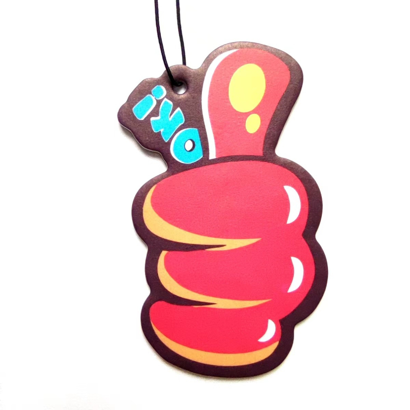 Автомобилна висулка за арома – карикатурен стил, дълготраен аромат, премахване на миризми, хартия