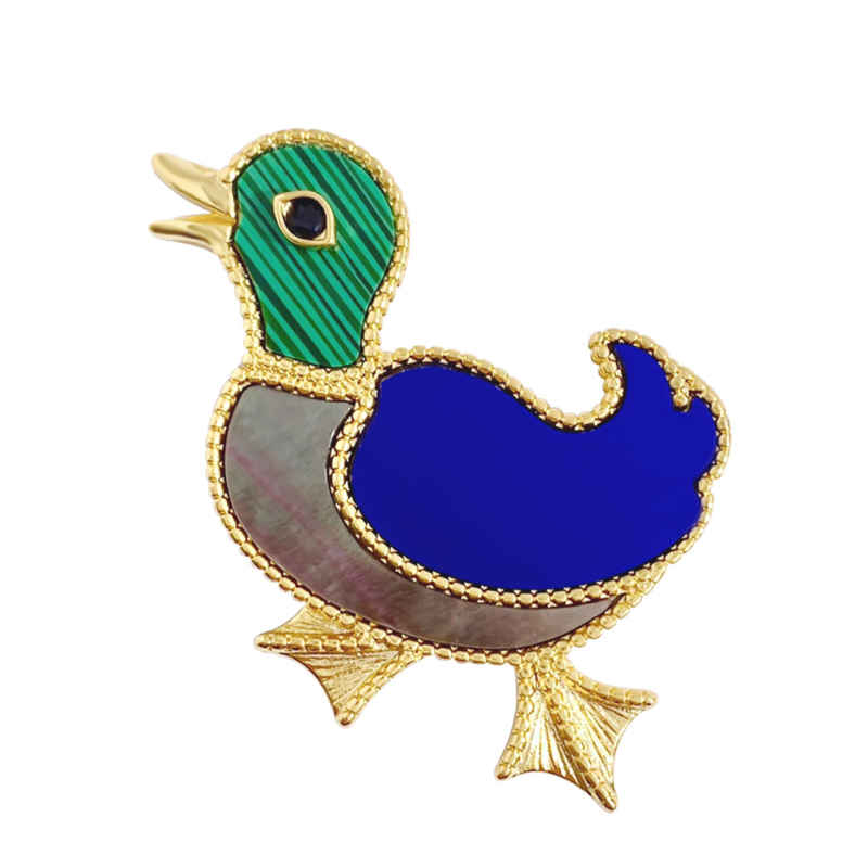 Brošňa sova, unisex, meď, zvierací motív, kamienkami vsadená, viacfunkčná