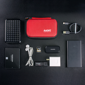 MAIWO KT02 PU dėklas kietajam diskui – nešiojama apsaugos dėžutė, OEM apdorojimas, įtrauktas 1 mobiliojo kietojo disko saugojimo paketas