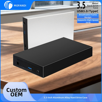 SATA kietojo disko korpusas, aliuminio lydinys, stalinis išorinis USB 3.0/Type-C, iki 18 TB, modelis ZZUC-111