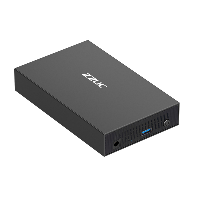 SATA kietojo disko korpusas, aliuminio lydinys, stalinis išorinis USB 3.0/Type-C, iki 18 TB, modelis ZZUC-111
