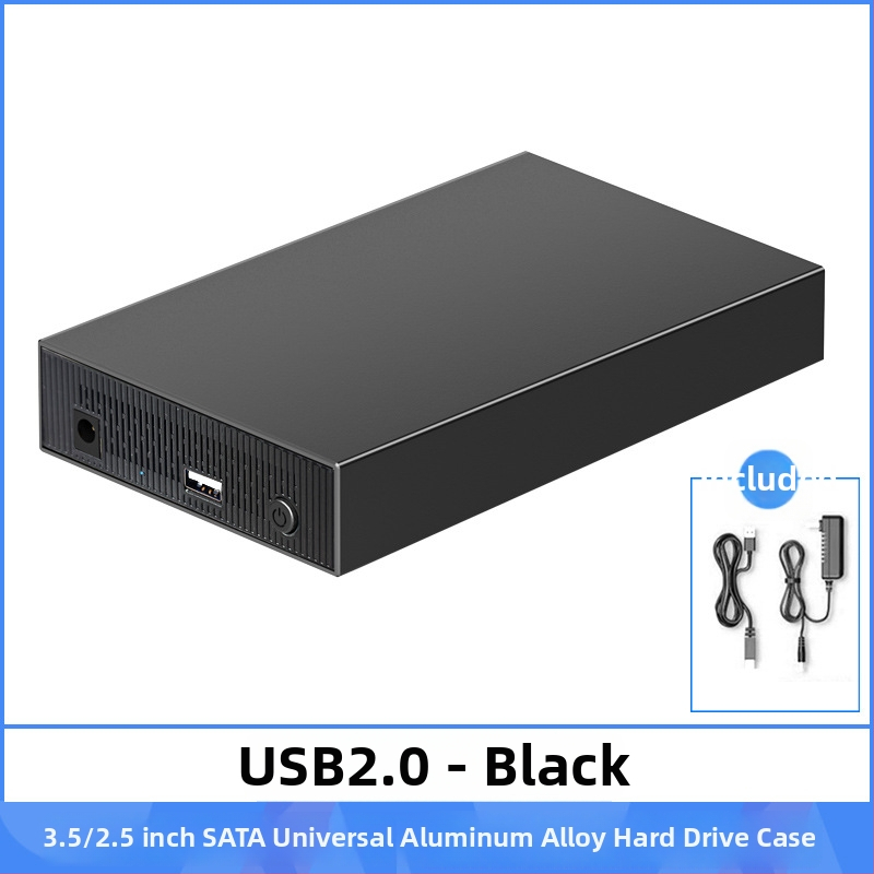 SATA kietojo disko korpusas, aliuminio lydinys, stalinis išorinis USB 3.0/Type-C, iki 18 TB, modelis ZZUC-111