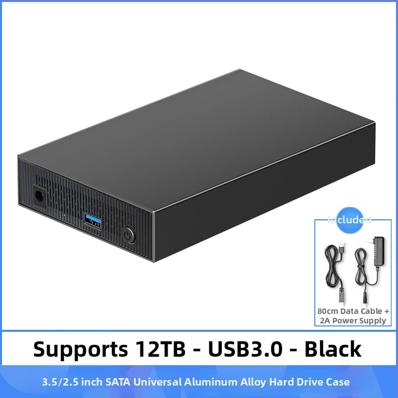 SATA kietojo disko korpusas, aliuminio lydinys, stalinis išorinis USB 3.0/Type-C, iki 18 TB, modelis ZZUC-111