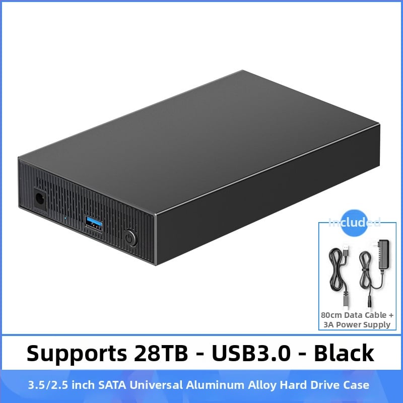 SATA kietojo disko korpusas, aliuminio lydinys, stalinis išorinis USB 3.0/Type-C, iki 18 TB, modelis ZZUC-111