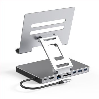 Lan Shuo USB-C docking stanica od aluminijskog legura, HDMI 2.0 i Gigabit Ethernet, 5Gbps