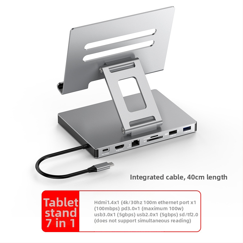 Lan Shuo USB-C docking stanica od aluminijskog legura, HDMI 2.0 i Gigabit Ethernet, 5Gbps