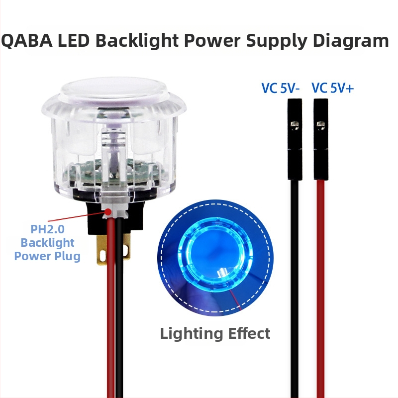 QANBA arcade tlačidlá v kartovom štýle pre arcade palicu