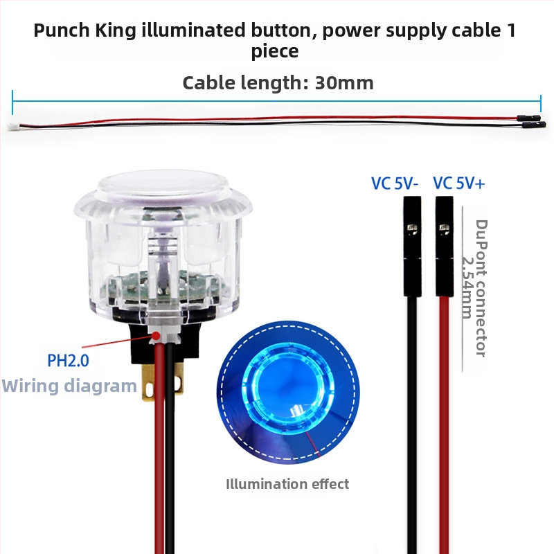 QANBA arcade tlačidlá v kartovom štýle pre arcade palicu