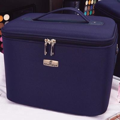 Geantă de cosmetice din nylon impermeabilă, cu compartimente multiple, capacitate mare, organizator pentru femei