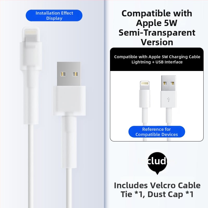 Силиконова защита за кабел за данни – Всичко включено, модел 413; съвместима с кабели на Apple, Huawei, Xiaomi и Vivo; защита срещу счупване и износ на метал.
