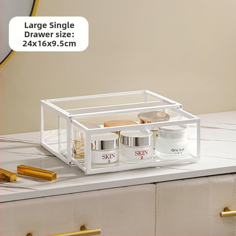 Κουτί Αποθήκευσης Καλλυντικών – Γυαλί, Ελαφριά Πολυτελεία, Μη Εισαγόμενο