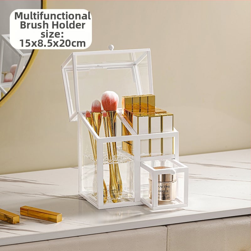 Κουτί Αποθήκευσης Καλλυντικών – Γυαλί, Ελαφριά Πολυτελεία, Μη Εισαγόμενο