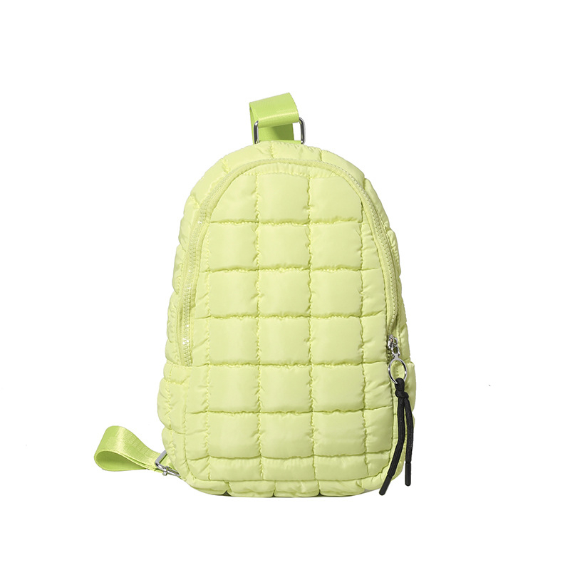 Crossbody sportska torba od najlona s quiltanim rombo uzorkom, zatvarač, poliesterska podstava, unutarnji džep za mobitel, unutarnji džep tip patch