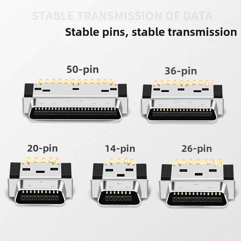 SCSICN14/20/26/36/50 servo spraudnis SCSI savienotājam – rūpnieciskie savienotāji, vara vadi, ISO sertificēts, 3000 spraudņi, OEM pieejams