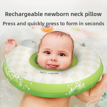 Бебешки плувен пръстен с мультяшен дизайн, PVC материал, ръчно надуване, подходящ за басейни и водни паркове