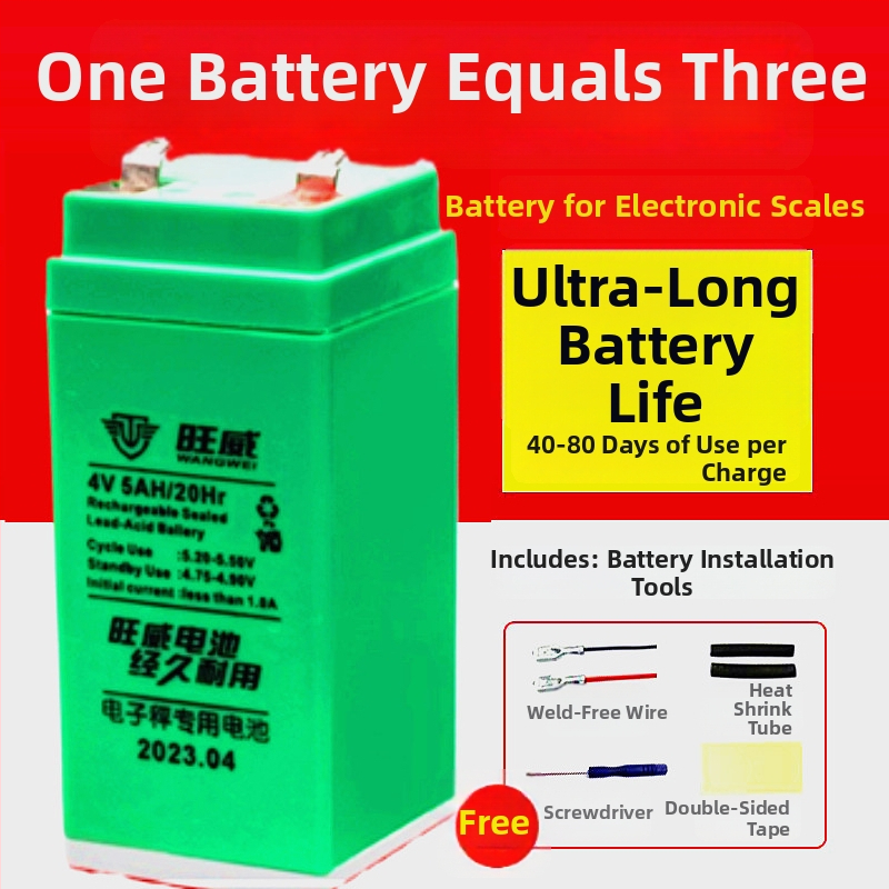 Wangwei 4V digitális mérleg akkumulátor
