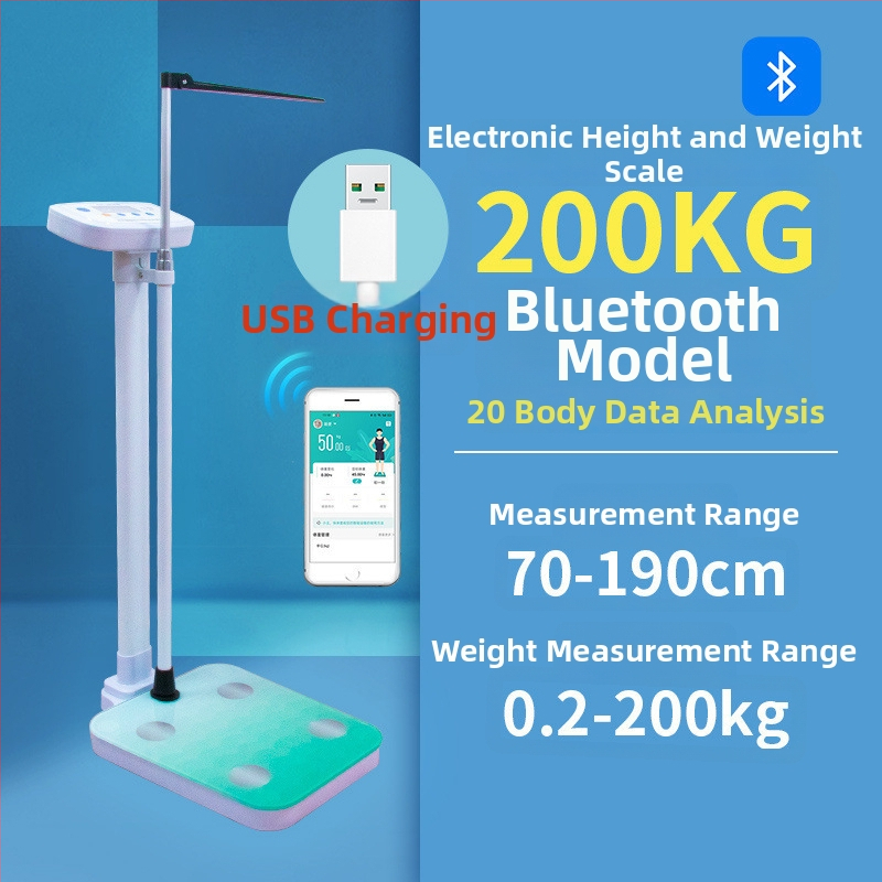 Instrument de măsurare a înălțimii și greutății, cântar digital medical pentru adulți și copii