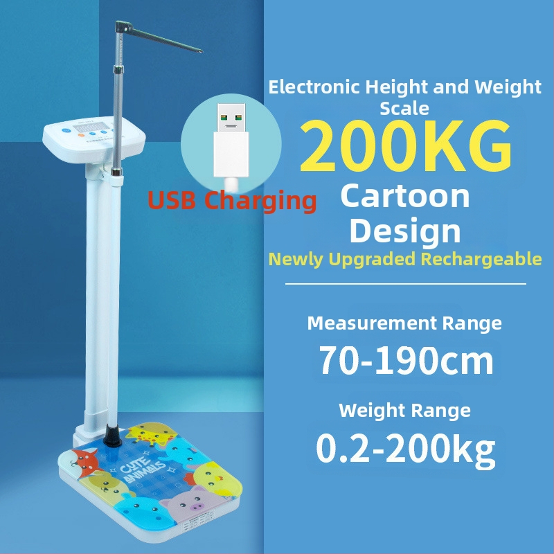 Instrument de măsurare a înălțimii și greutății, cântar digital medical pentru adulți și copii