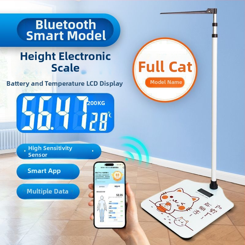 Instrument de măsurare a înălțimii și greutății, cântar digital medical pentru adulți și copii