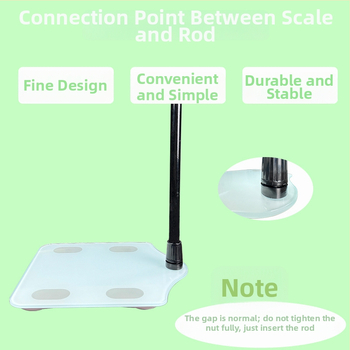 Cântar electronic pentru greutate cu detecție de grăsime și umiditate, calcul calorii, Bluetooth