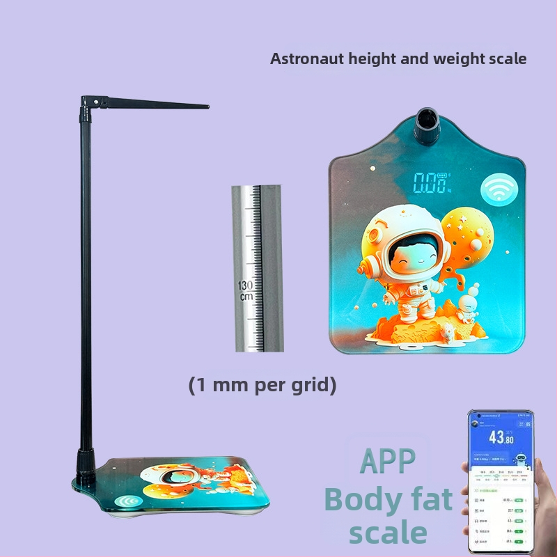 Cântar electronic pentru greutate cu detecție de grăsime și umiditate, calcul calorii, Bluetooth