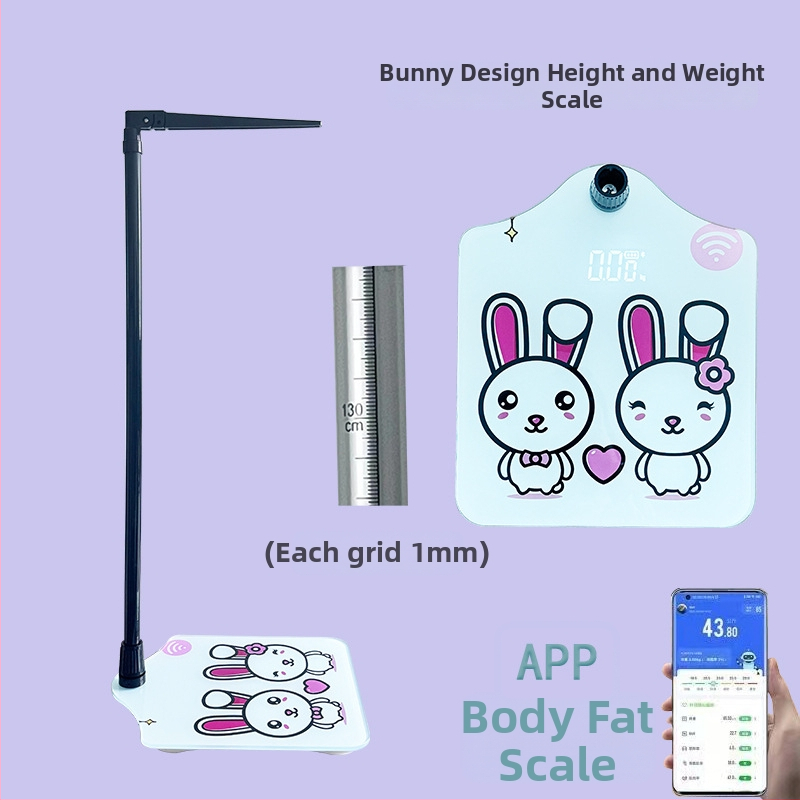 Cântar electronic pentru greutate cu detecție de grăsime și umiditate, calcul calorii, Bluetooth