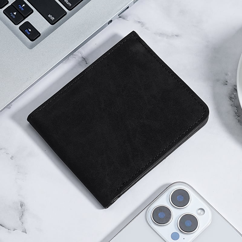 Portfelis su integruotu kortelių dėklu, PU dirbtinė oda, didelė kortelių talpa, verslo stilius