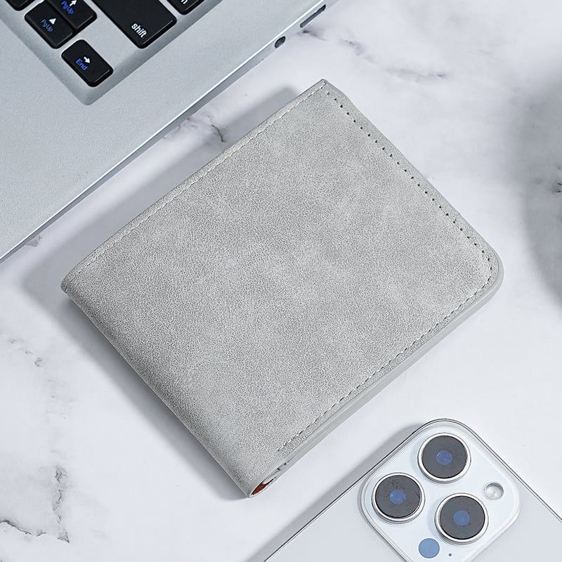 Portfelis su integruotu kortelių dėklu, PU dirbtinė oda, didelė kortelių talpa, verslo stilius