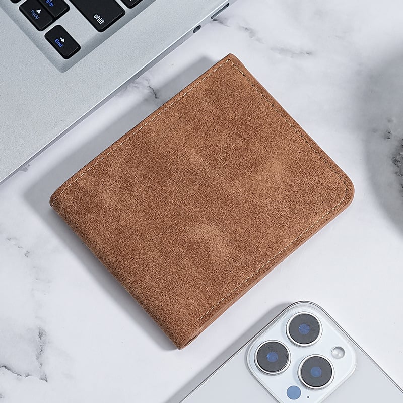 Portfelis su integruotu kortelių dėklu, PU dirbtinė oda, didelė kortelių talpa, verslo stilius