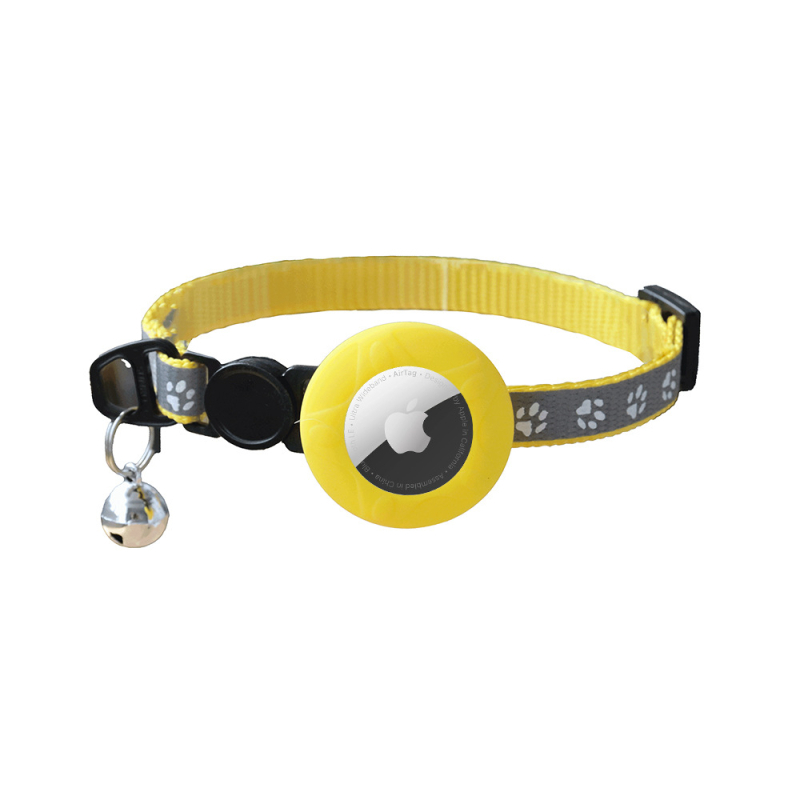 Állatok számára állítható AirTag védőtokkal — WINDHUNT; Anyagok: szilikon+nylon+műanyag; szilikon védőtok + gallér