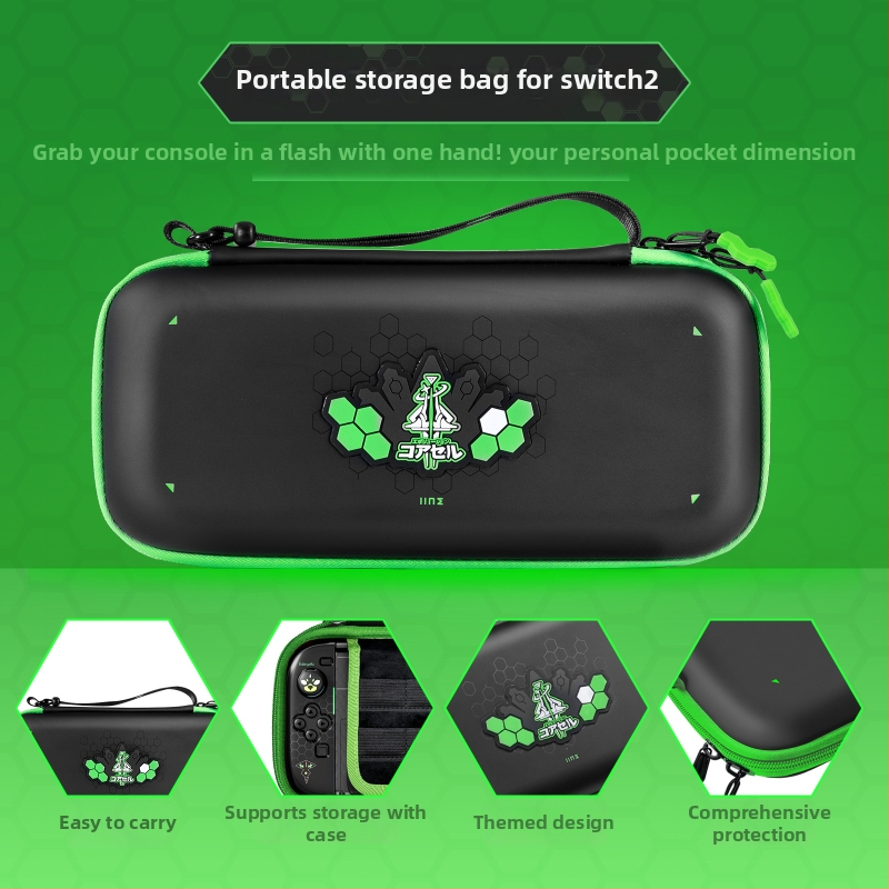 Sada príslušenstva pre Switch2: Taška na uloženie, Ochranná škrupina, Temperované ochranné sklo obrazovky, Krytky joystickov, EVA materiál