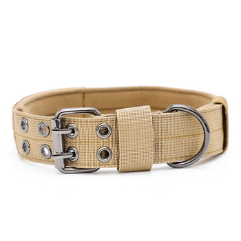 Taktikai nylon kutya nyakörv ötszintű állítható pórázzal, Golden Retriever és Német Juhász számára