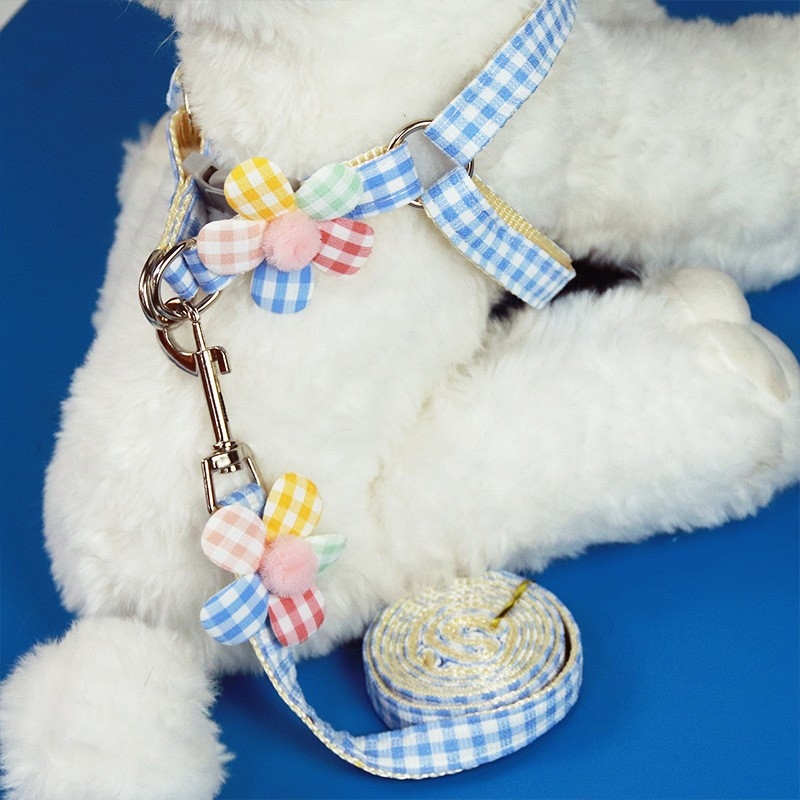 Hamă reglabilă pentru câine cu curea toracică – anti-tras, din pânză, pentru plimbări în aer liber